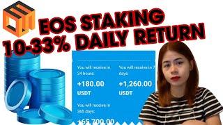 $100 PER DAY POTENTIAL BY STAKING USDT (EOS STAKING PLATFORM)