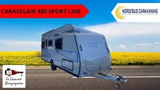 CARAVANE LIT CENTRAL CARAVELAIR 480 SPORT LINE 2024 NORD SUD CARAVANING