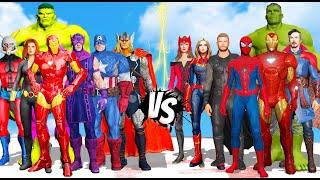 THE AVENGERS COMIC VS THE AVENGERS CLASSIC - SUPERHEROES BATTLE