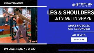 I GOT COACHED! LEG & GLUTE WORKOUT..