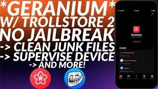 Install Geranium No Jailbreak: Clean iOS Junk Files/Cache + Supervise Device & More | Full Guide