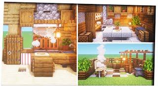 Minecraft - 5 Kitchen Designs ｜Inspiration & Tips!｜Interior Decoration ideas｜