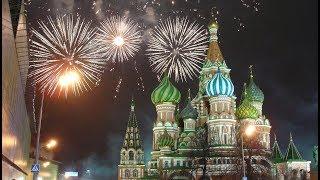 Moscow, Russia Fireworks 2018 I New Year Celebration I HD