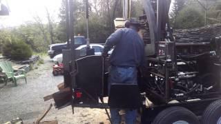 Firewood processor test