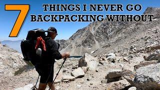 7 Things I Never Go Backpacking Without