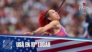 Taliyah Brooks de USA termina en 10° lugar en Lanzamiento de jabalina | Juegos Olímpicos París 2024