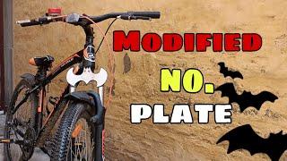 How to make bicycle number plate