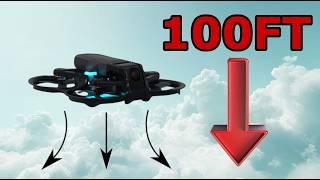 I dropped this drone from 100ft in the air (The best beginner FPV drone kit)