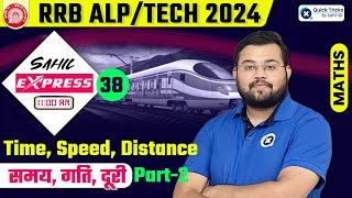 Sahil Express for RRB ALP/Tech 2024 |Time, Speed and Distance ( Part-2)| Railway Maths by Sahil Sir