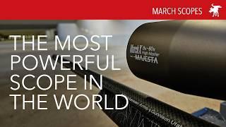 The highest power scope you can buy: March Majesta 8-80x56