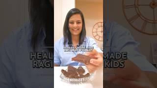 Healthy Homemade Ragi Barfi for kids #recipe #shorts