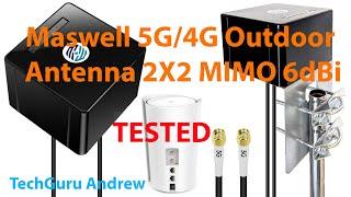 Maswell 5G 4G Outdoor Antenna 2X2 MIMO 6dBi