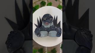 Shhhh Godzilla is mewing ‍️ (Mogzilla) #godzilla #mewing #cake #shorts