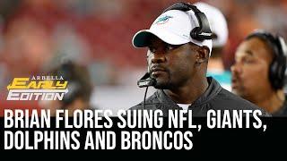 Brian Flores suing NFL, Dolphins, Giants, and Broncos, alleging racism during hiring process