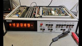 Schlumberger Solartron A203 Digital Voltmeter Nixie 1974 repair teardown