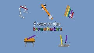 Five ways to play boomwhackers