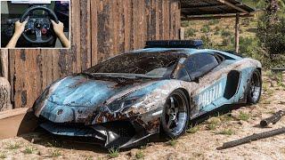 Rebuilding Lamborghini Aventador POLICE - Forza Horizon 5 - Logitech G29 Stering Wheel Gameplay