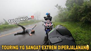 NYERAH BAWA ZX636 KE LABUAN BAJO‼️AKANG MV PINGSAN DITENGAH JALAN