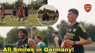 Crazy Behind the Scenes Moments!Arsenal Preseason Training in Germany!Elneny waters Havertz,”