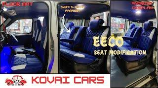 EECO MIDDLE 2+1 SEAT MODIFICATION | AUDIO SYSTEM | ANDROID DISPLAY #kcs #kovaicars #eeco