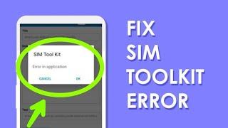 Sim Toolkit Not installing | Error on application | Airtel sim | sim toolkit error problem