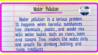 Water Pollution Essay In English | Essay on water pollution | Water pollution essay writing