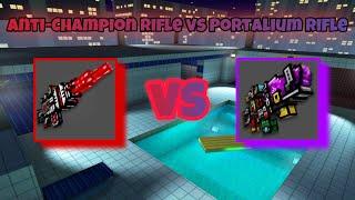 Anti-Champion Rifle vs Portalium - Pixel gun 3D