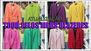 TOUR PELOS MEUS BLAZERES ATUALIZADO: BLAZER DA ZARA, REENNER, CEA, RIACHUELO, MARISA...