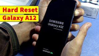 Samsung A12 Hard Reset | Pin, Passworld, Pattern Unlock Without PC