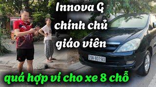 Khai trường vợ chồng bạn giáo viên để lại Toyota Innova G chính chủ | 8 chỗ bền lành hơn 100tr