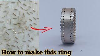 How to make a simple silver ring making/jewelry making/SILVER RING