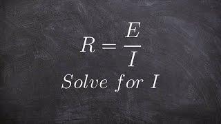 Solving a literal equation with a variable on the bottom