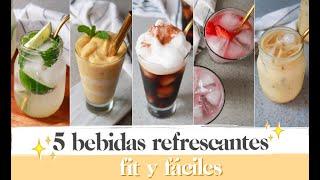 5 bebidas refrescantes fit, deli y fáciles 