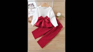 Baby girl stylish and beautiful outfit dresses ideas #kidscasualdressideas