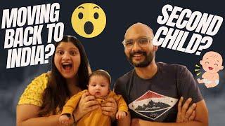 Moving back to INDIA? Second baby? Itika's upbringing? QNA vlog | Albeli Ritu