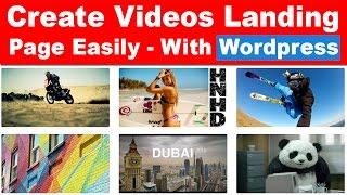 How to Create Video Landing or Video Gallery Page in Wordpress Under 7 Minutes