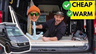 How To: BUDGET Insulated SUB-FLOOR for OFF-GRID Camper Van Conversion | Van Life Self Build