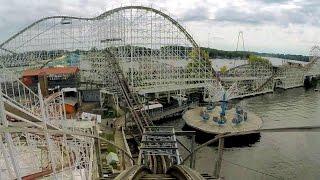 Cornball Express front seat on-ride HD POV @60fps Indiana Beach