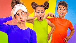 DeeDee Crazy Morning Routine | Funny Video For Kids