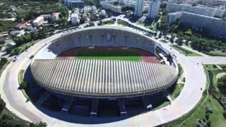 Drone Flight over Stadion Poljud in Split, Croatia