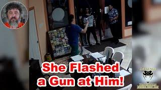 Brave Defender Disarms Drunk With Firearm!