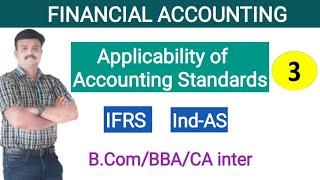 Applicability of Accounting Standards/IFRS/Ind-AS