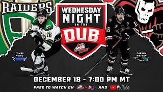 Wednesday Night in The Dub: Prince Albert Raiders at Calgary Hitmen – December 18, 2024