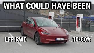 Tesla Model 3 RWD LFP Charging Test, 10-80% Breakdown