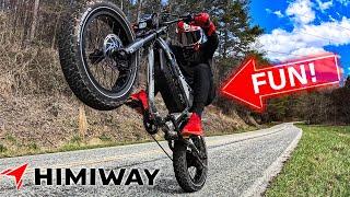Electric Motorbike That Can Wheelie! Himiway C5 - Motorcycle Style Ebike