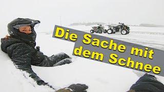 Anne und ToxiQ im Schneechaos / Festgefahrene Situation / Quad-Vlog ToxiQtime