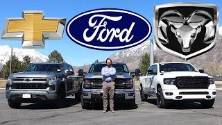 2024 Ford F-150 vs 2024 Ram 1500 vs 2024 Chevy Silverado: Which American Truck Is Best?