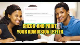 How to Check and Print College of Education Admission Letter & other documents