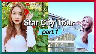 Travel to Star City on a water boat in Yangon, Myanmar. 1