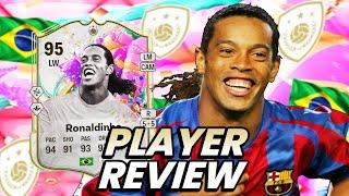 5⭐5⭐ 95 FUT BIRTHDAY ICON RONALDINHO PLAYER REVIEW! FC 25 ULTIMATE TEAM